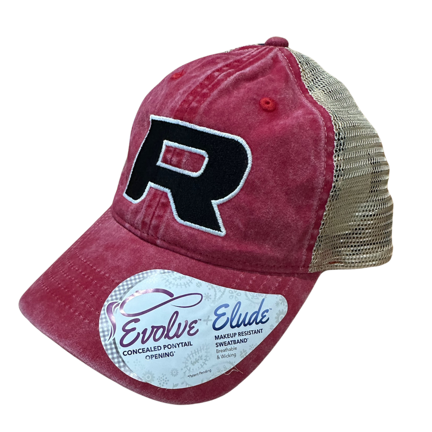 Ladies Ponytail Hat with Leopard Print Bill