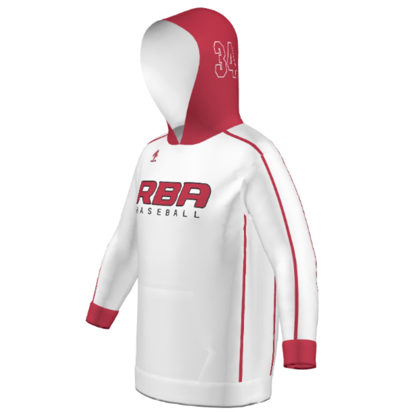 Custom Adult Sublimated Hoodie - Stripe