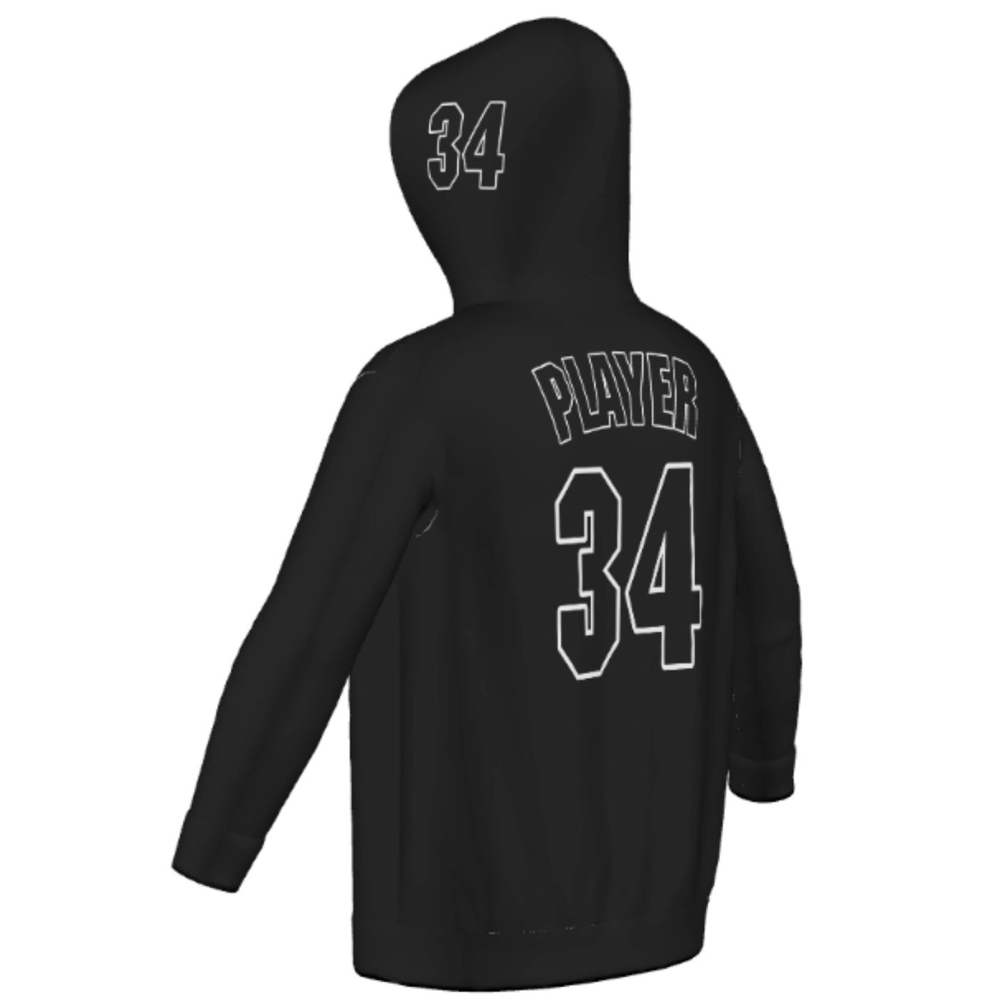 Custom Youth Sublimated Hoodie - Blackout