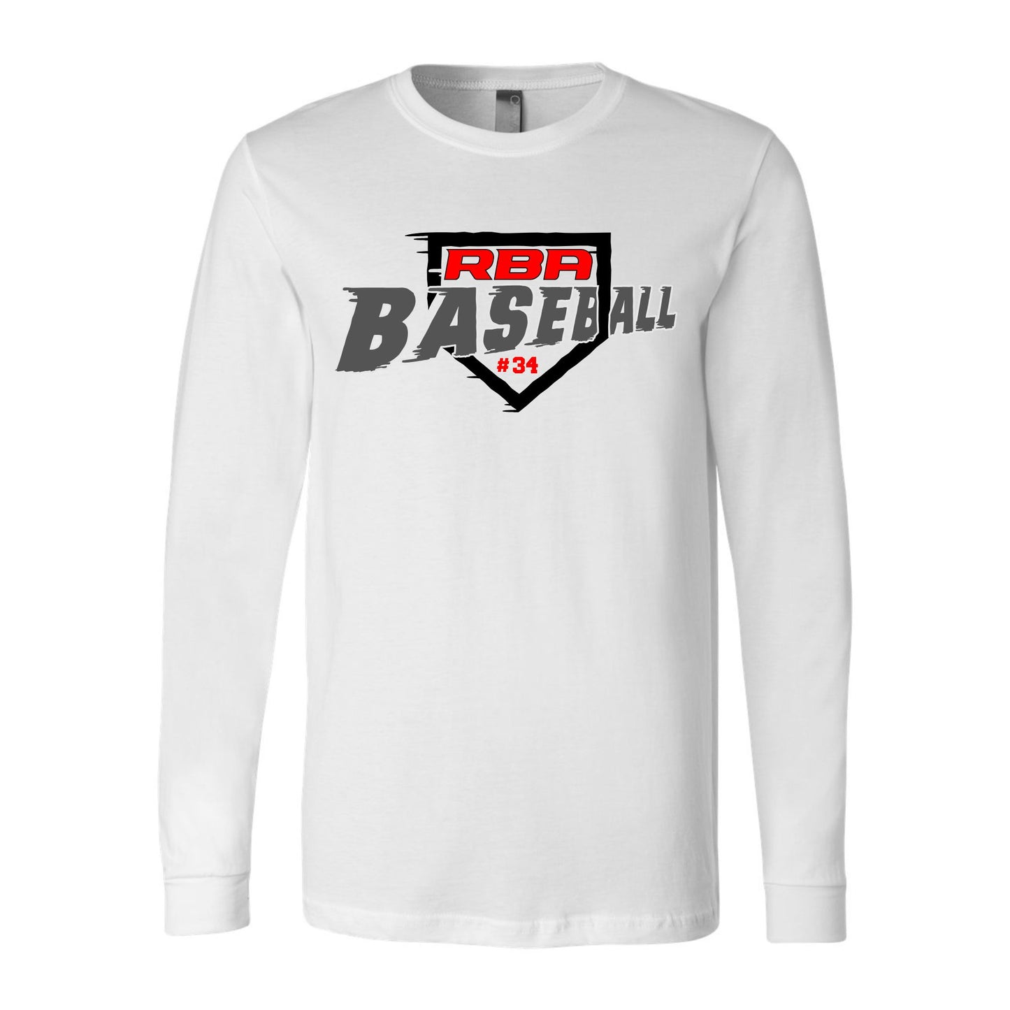 RBA Home Plate 2 Bella+Canvas Premium Long Sleeve Tee
