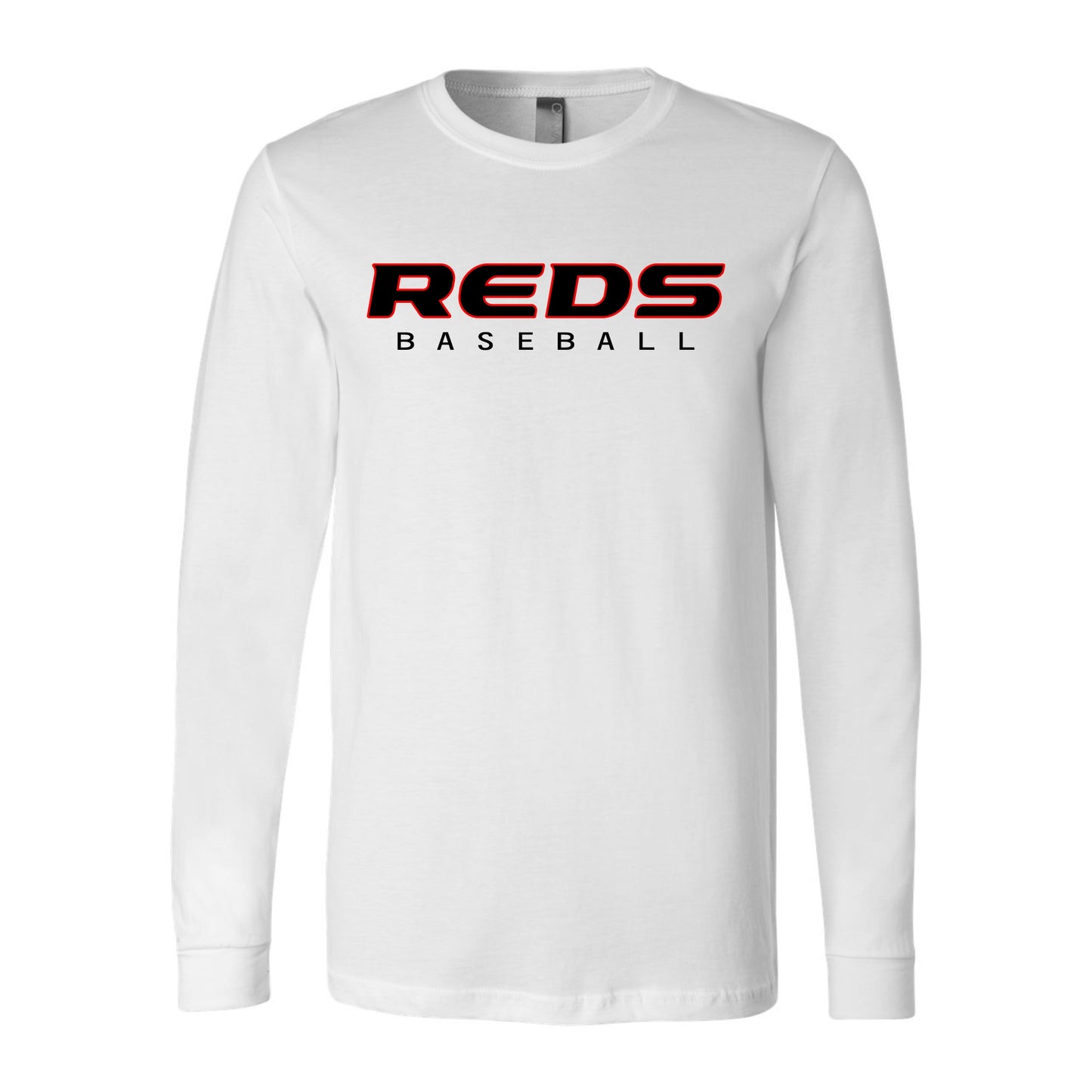 Reds Baseball Bella+Canvas Premium Long Sleeve Tee