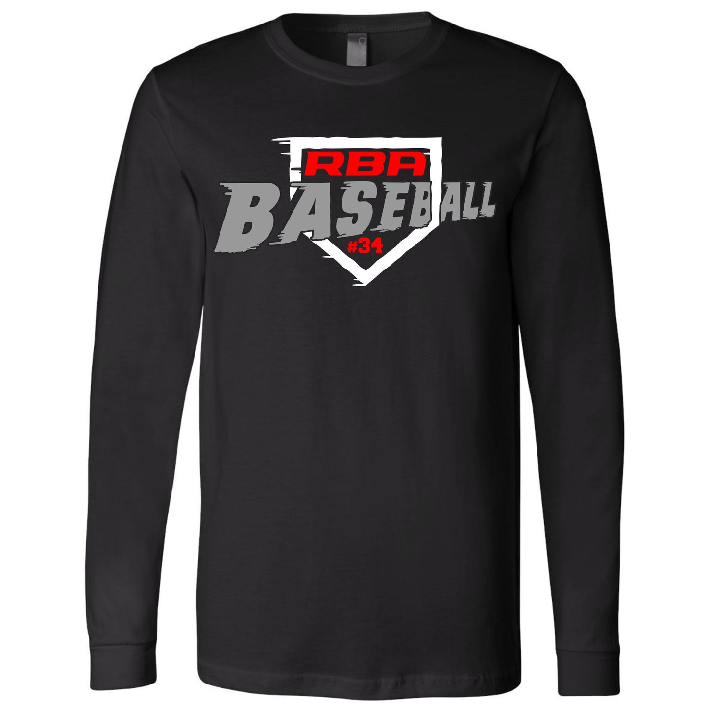 RBA Home Plate 2 Bella+Canvas Premium Long Sleeve Tee