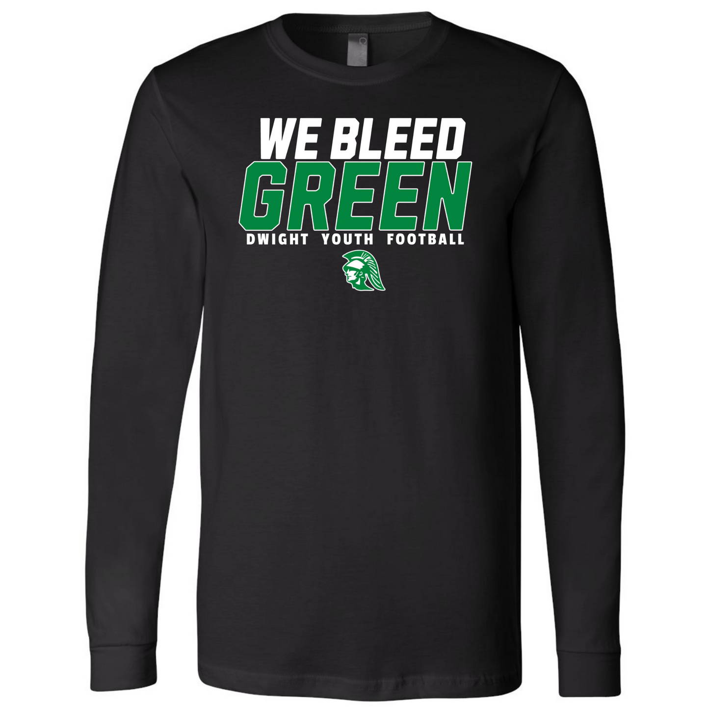 We Bleed Green Bella+Canvas Premium Long Sleeve Tee