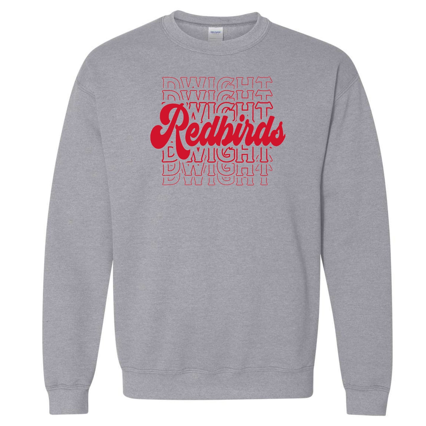 Dwight Redbirds Gildan Youth Crewneck Sweatshirt