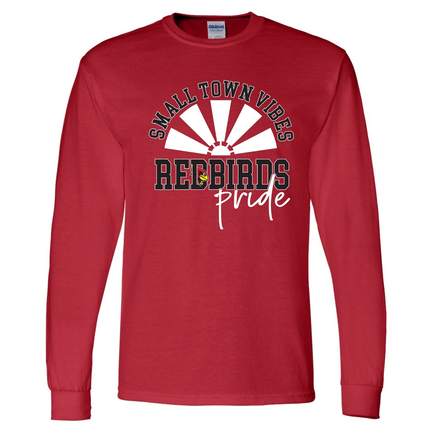 Small Town Vibes Gildan Long Sleeve Tee