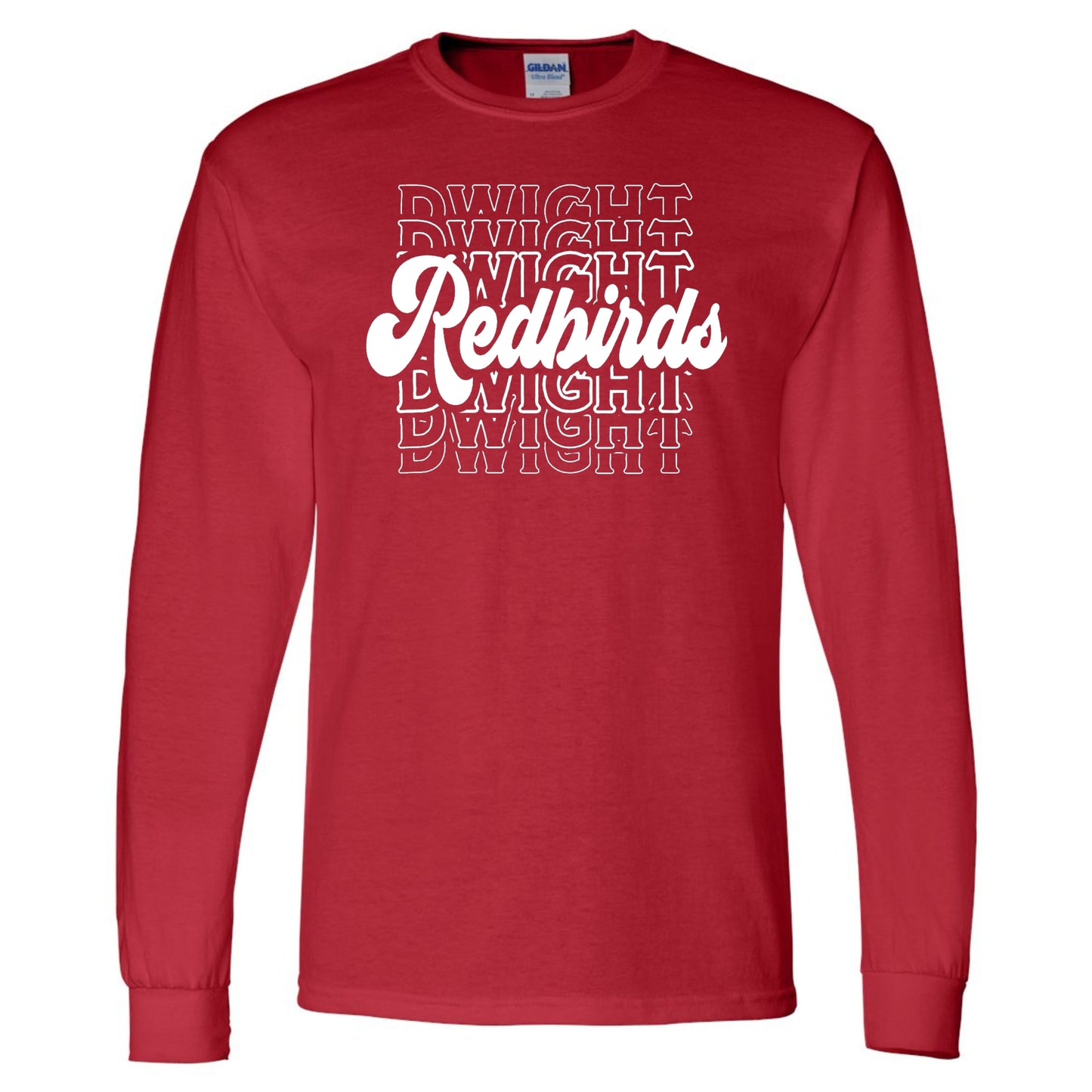 Dwight Redbirds Gildan Youth Long Sleeve Tee