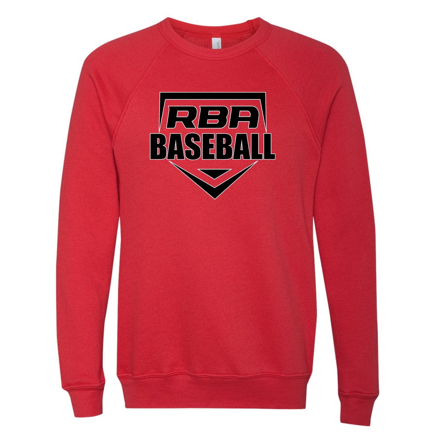 RBA Home Plate Bella+Canvas Raglan Crewneck Sweatshirt