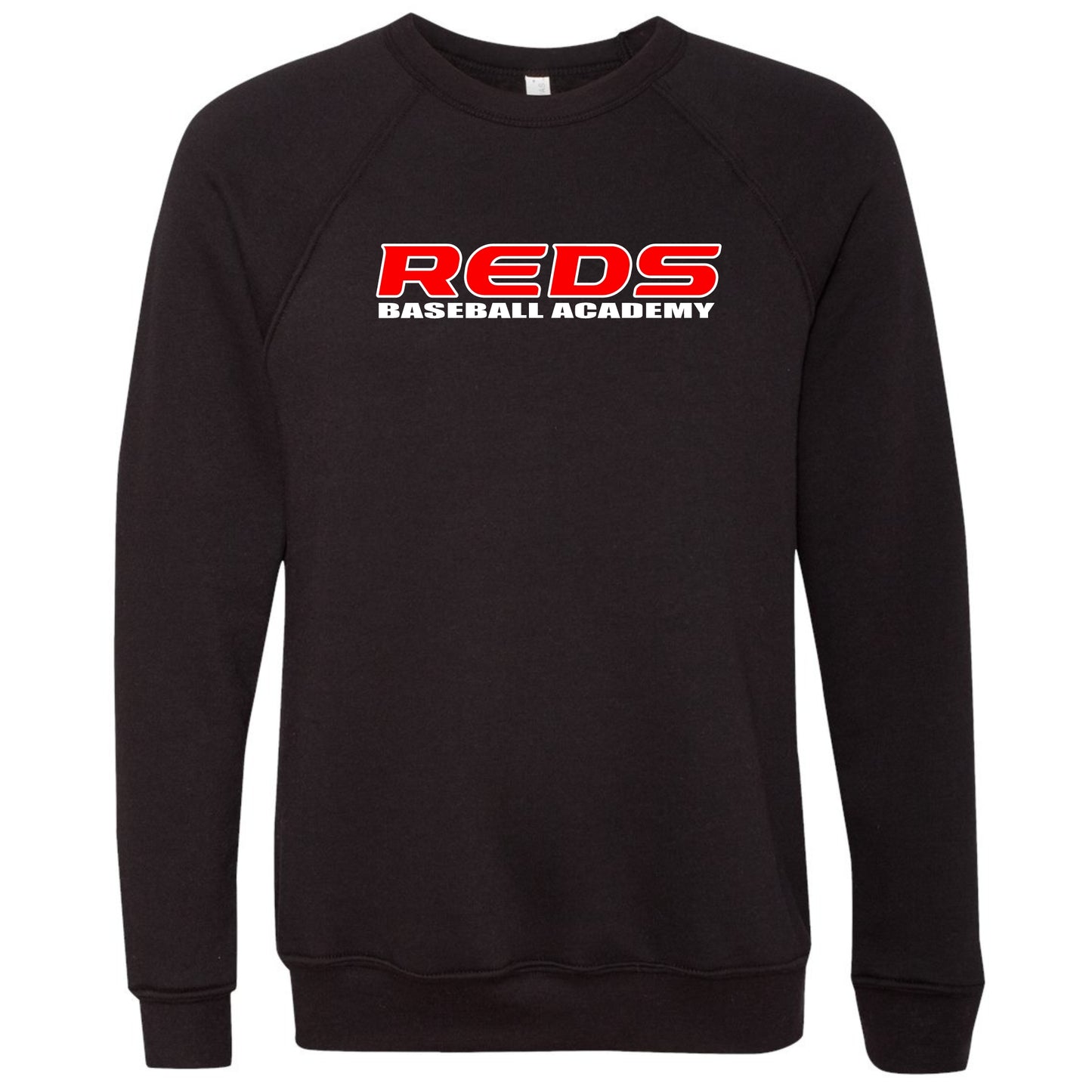 Reds Baseball Academy Bella+Canvas Raglan Crewneck Sweatshirt