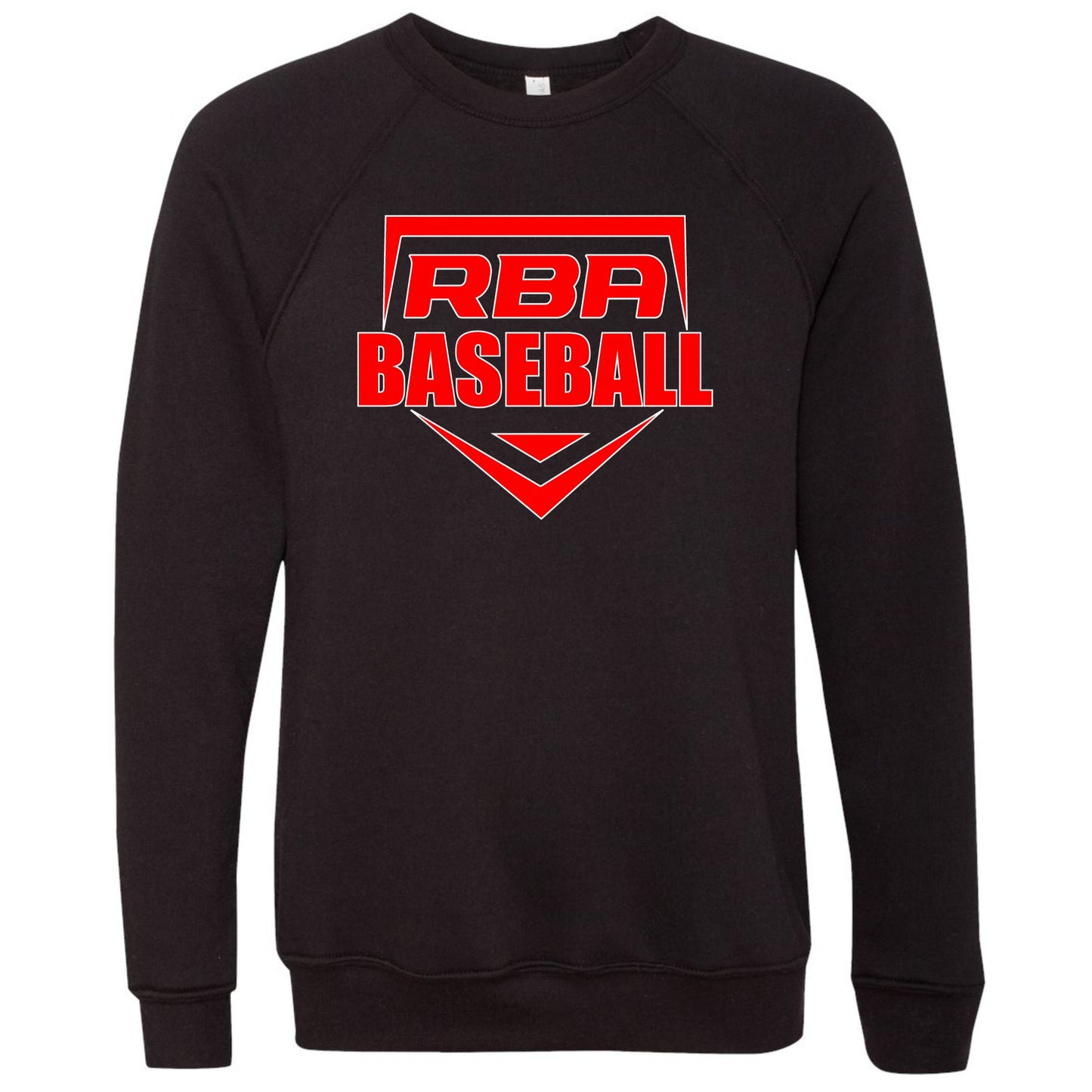 RBA Home Plate Bella+Canvas Raglan Crewneck Sweatshirt