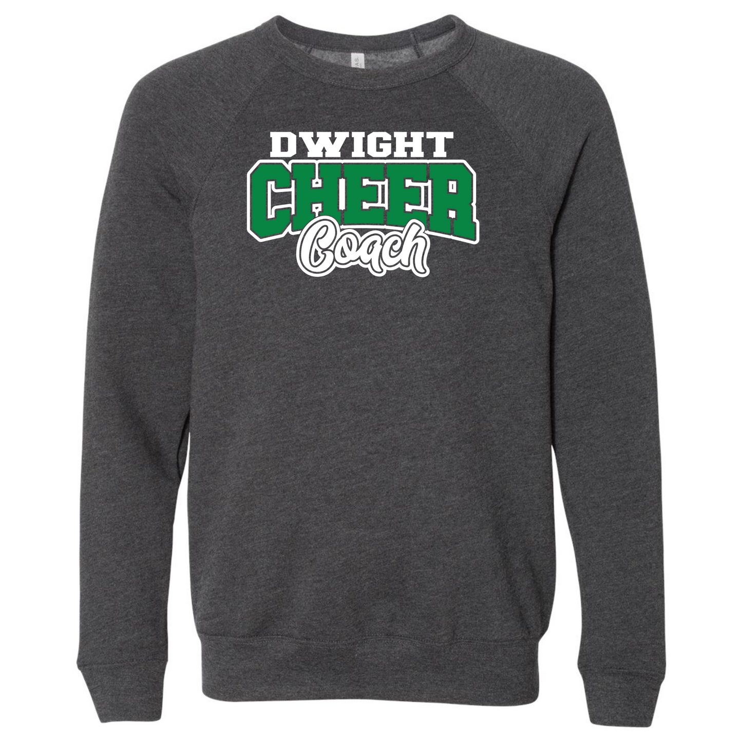 Cheer Coach Bella+Canvas Raglan Crewneck Sweatshirt