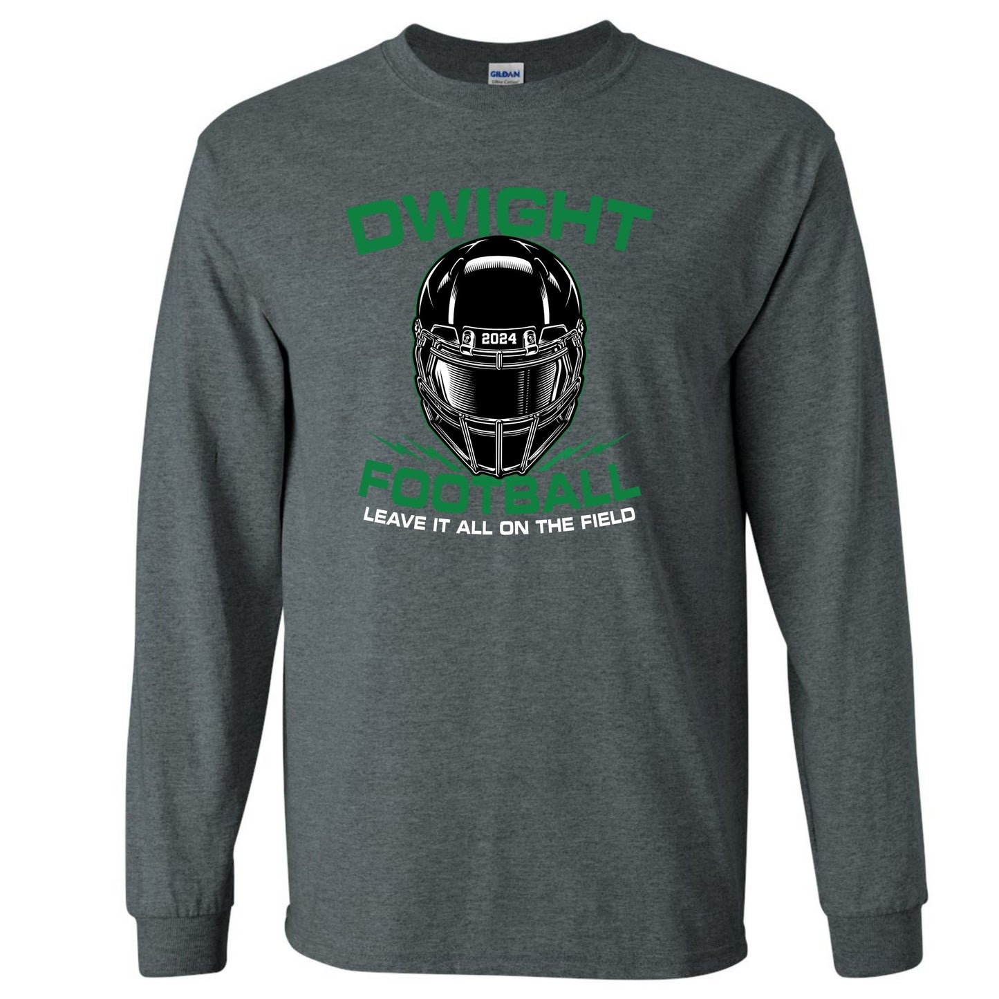 Dwight Football Gildan Long Sleeve Tee