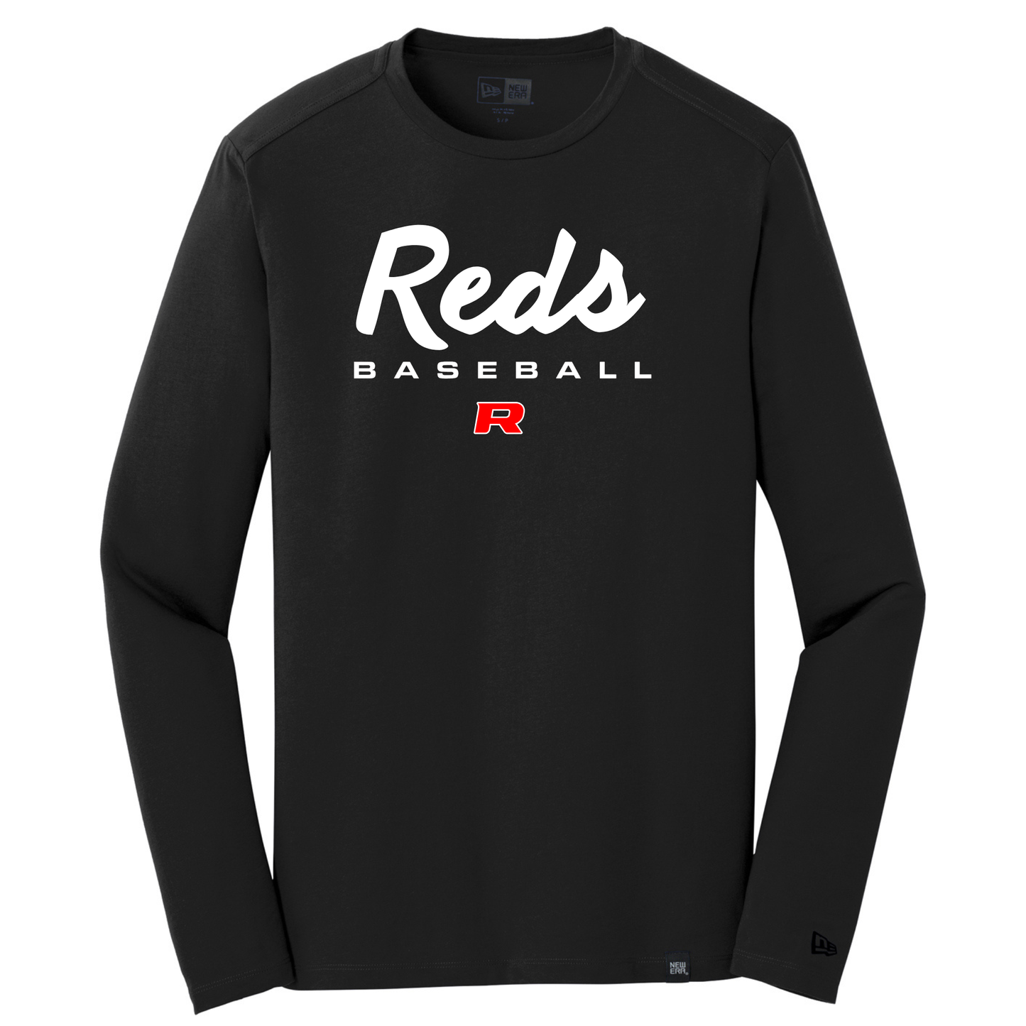 Reds Script New Era Heritage Long Sleeve