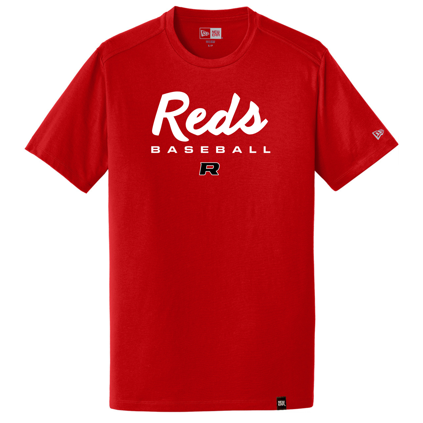 Reds Script New Era Heritage Tee