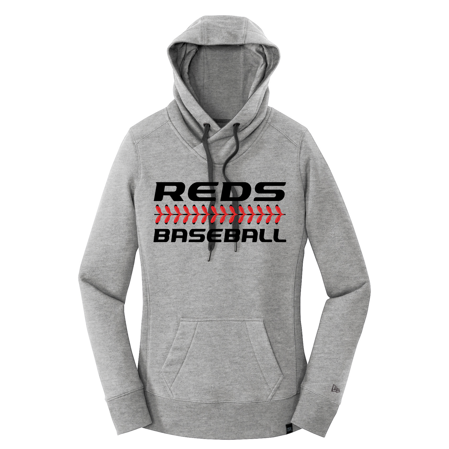Reds Laces New Era Women's Terry Hoodie