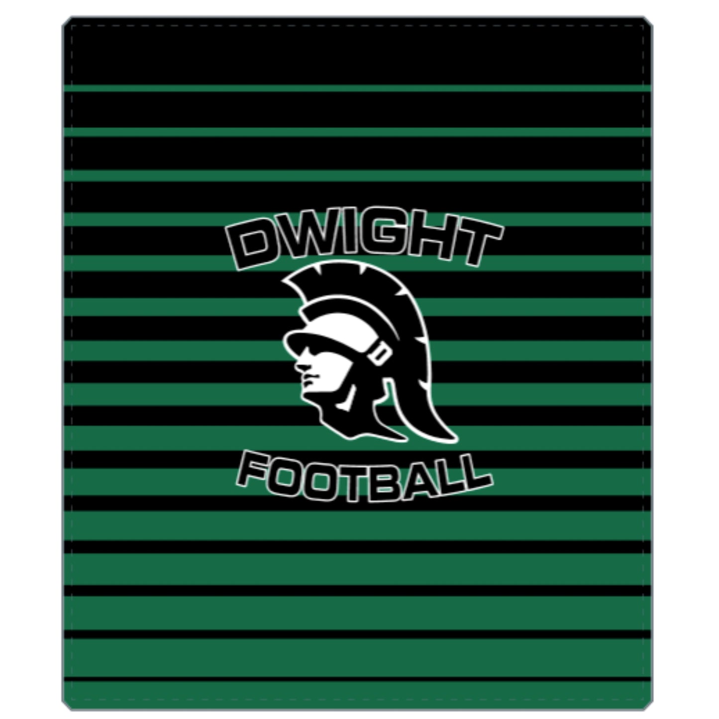 Dwight Football Sublimated Fleece Blanket - Drift Design