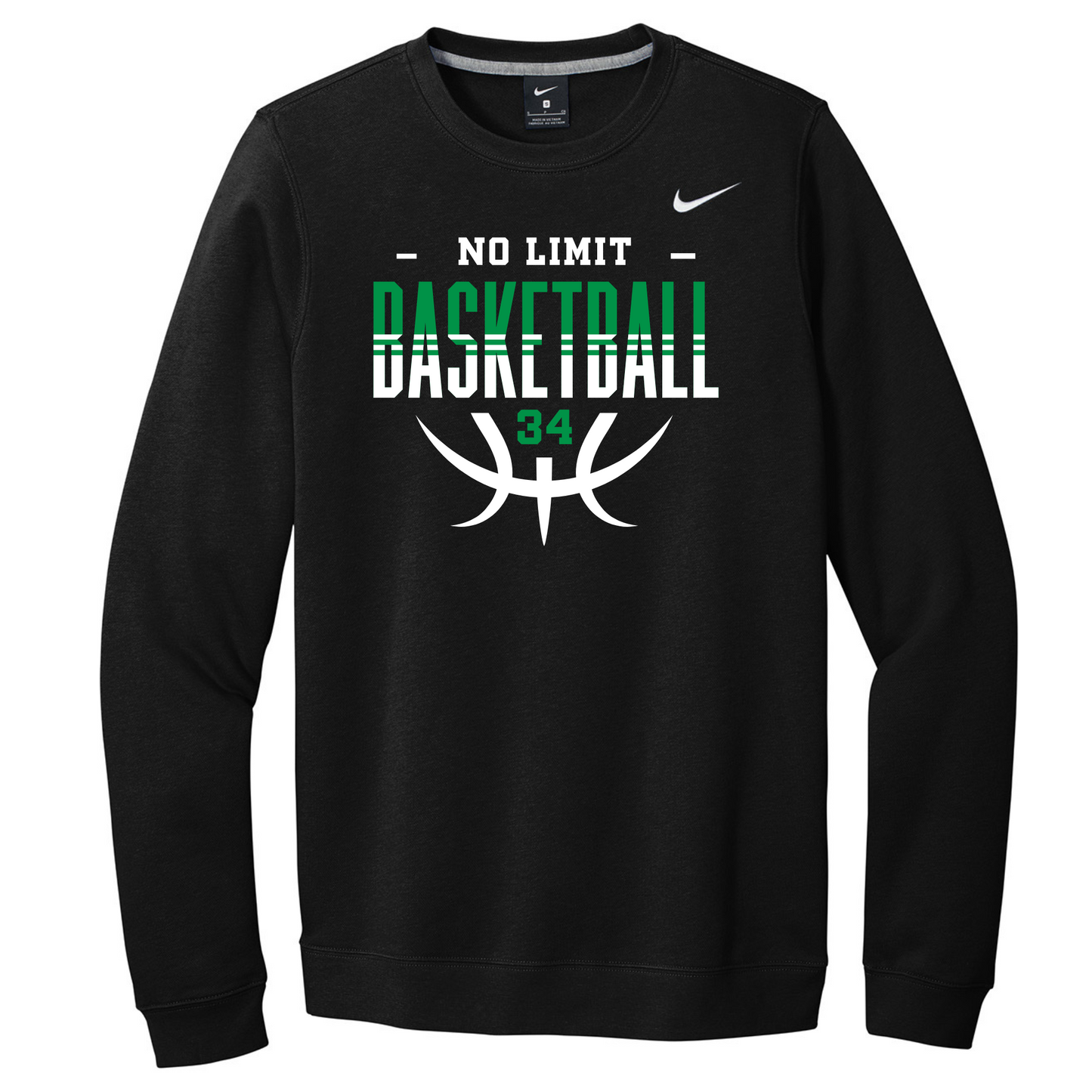 No Limit Basketball Design 2 -  Nike Club Crewneck Sweatshirt
