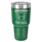 Dwight Football Engraved Tumbler with Slider Lid - 30oz (Personalization Available)