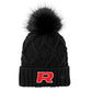 Red's New Era Faux Fur Pom Beanie