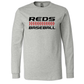 Reds Laces Bella+Canvas Premium Long Sleeve Tee