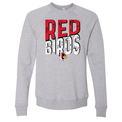 Redbirds Bella+Canvas Raglan Crewneck Sweatshirt
