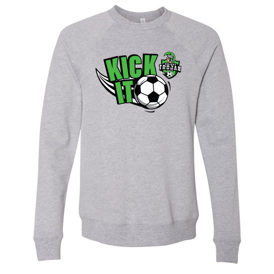 Kick It -  Bella+Canvas Raglan Crewneck Sweatshirt