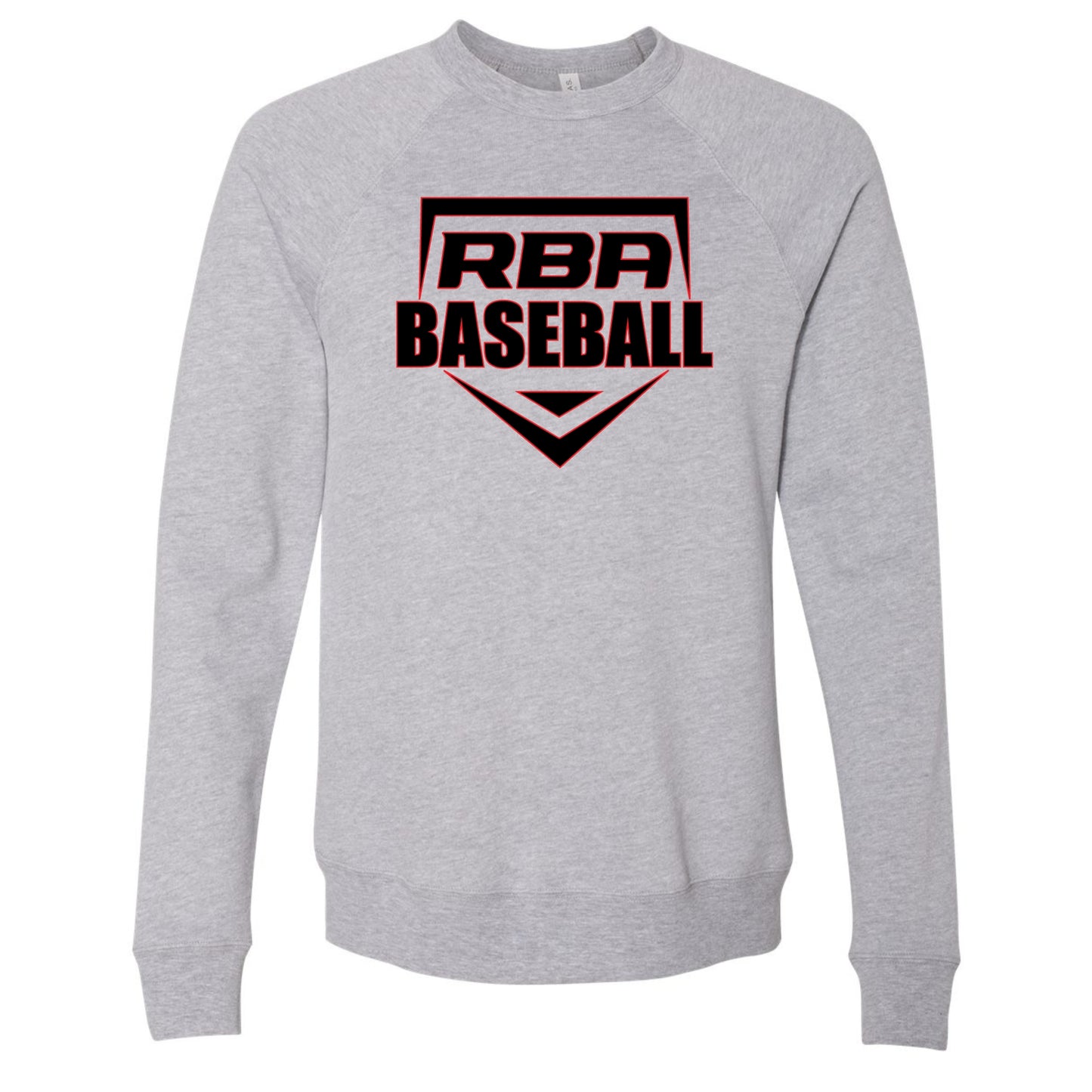 RBA Home Plate Bella+Canvas Raglan Crewneck Sweatshirt