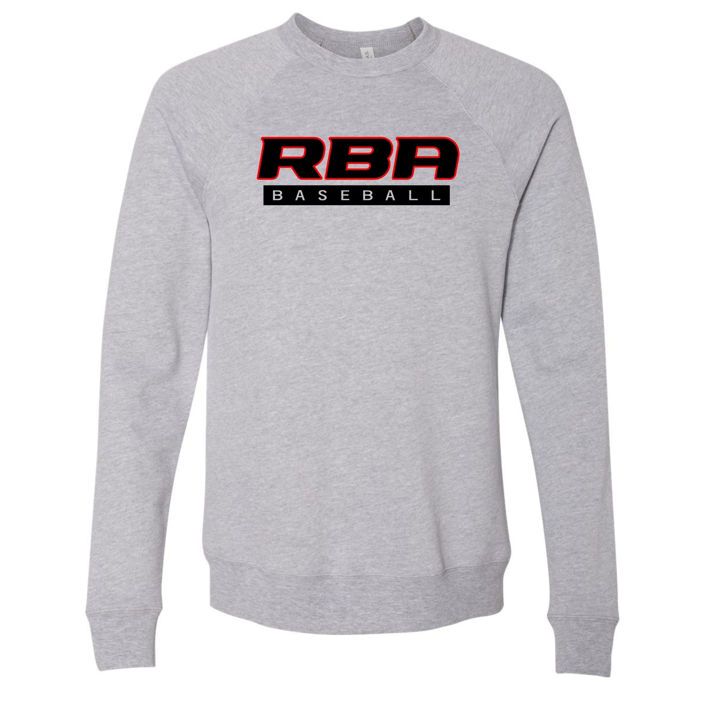 RBA Baseball Bella+Canvas Raglan Crewneck Sweatshirt