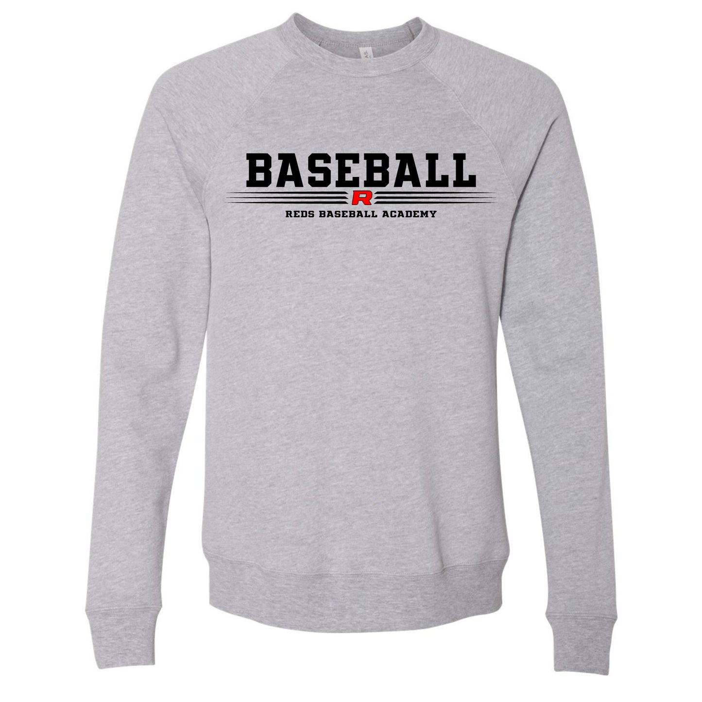 Baseball Logo Bella+Canvas Raglan Crewneck Sweatshirt