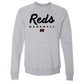 Reds Script Bella+Canvas Raglan Crewneck Sweatshirt