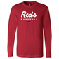 Reds Script Bella+Canvas Premium Long Sleeve Tee