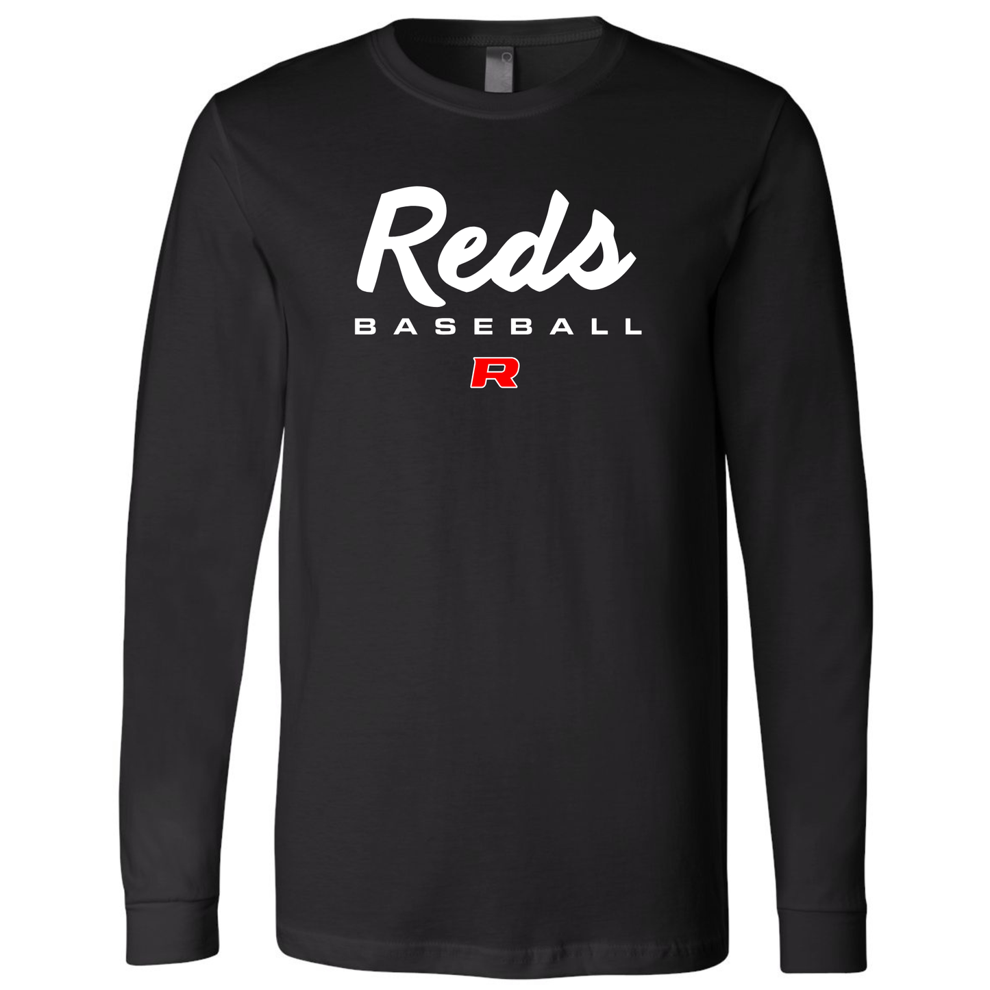 Reds Script Bella+Canvas Premium Long Sleeve Tee