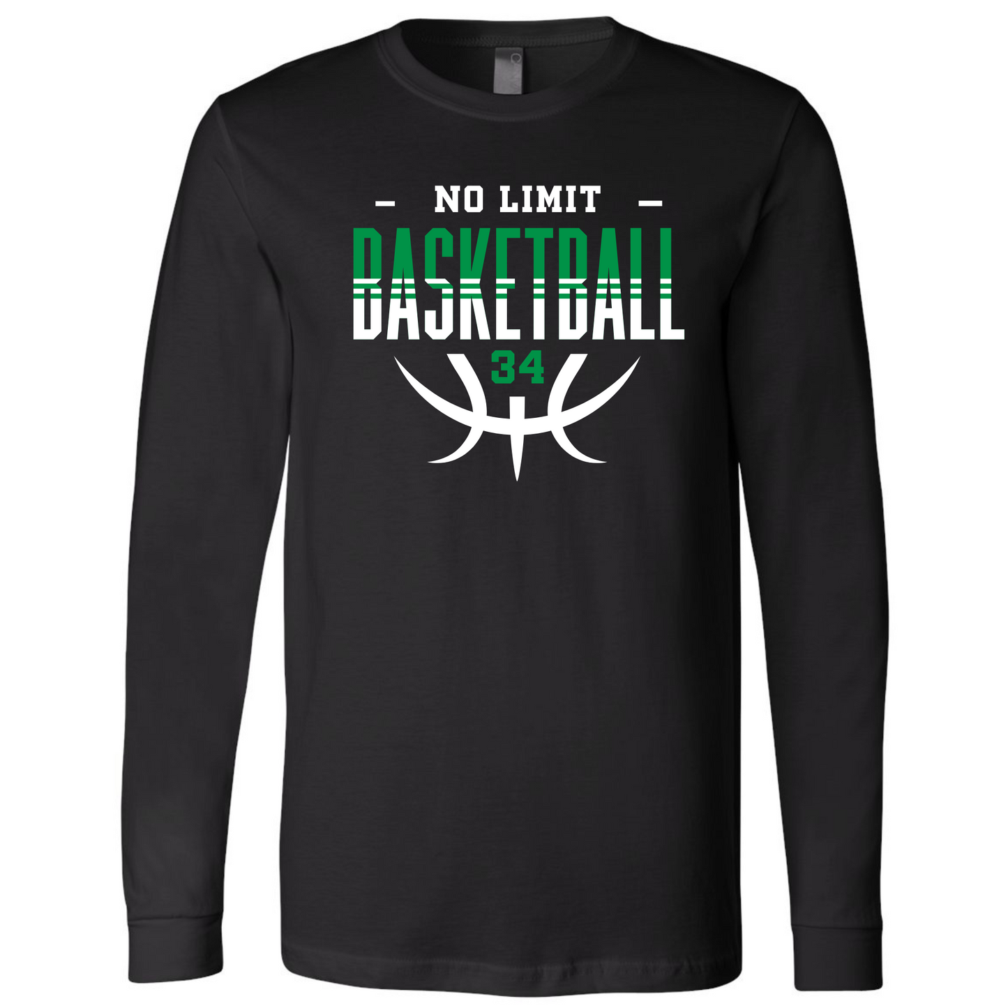 No Limit Basketball Design 2 -  Bella+Canvas Premium Long Sleeve Tee