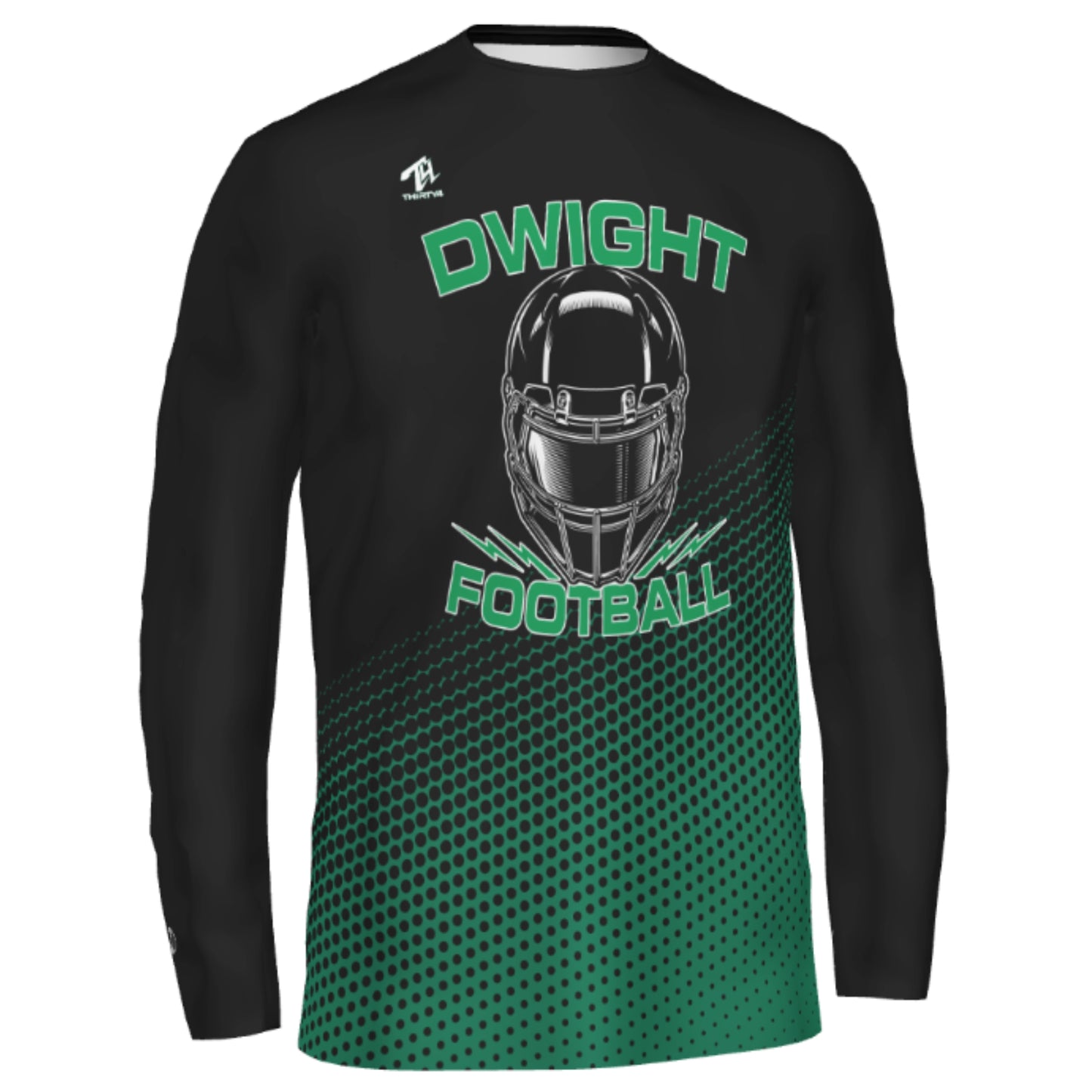 Dwight Football Sublimated Adult Dri-Fit Training Long Sleeve - Dot