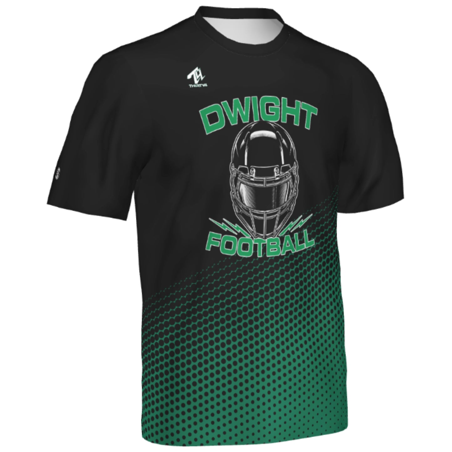 Dwight Football Sublimated Adult Dri-Fit Training Short Sleeve - Dot