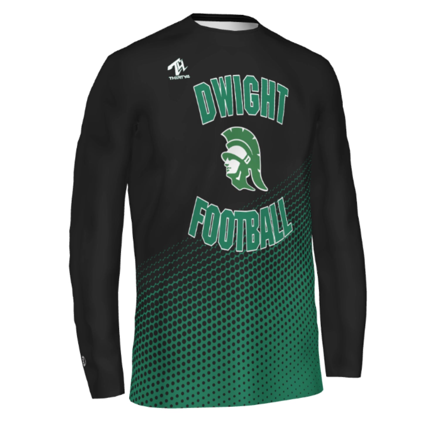 Dwight Football Sublimated Adult Dri-Fit Training Long Sleeve - Dot 2