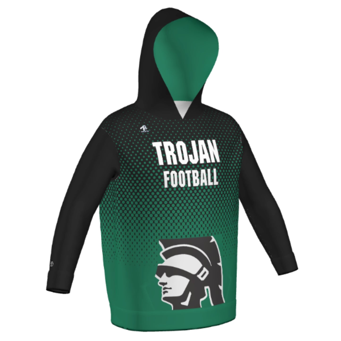 Dwight Football Sublimated Performance Poly Adult Hoodie - Dot