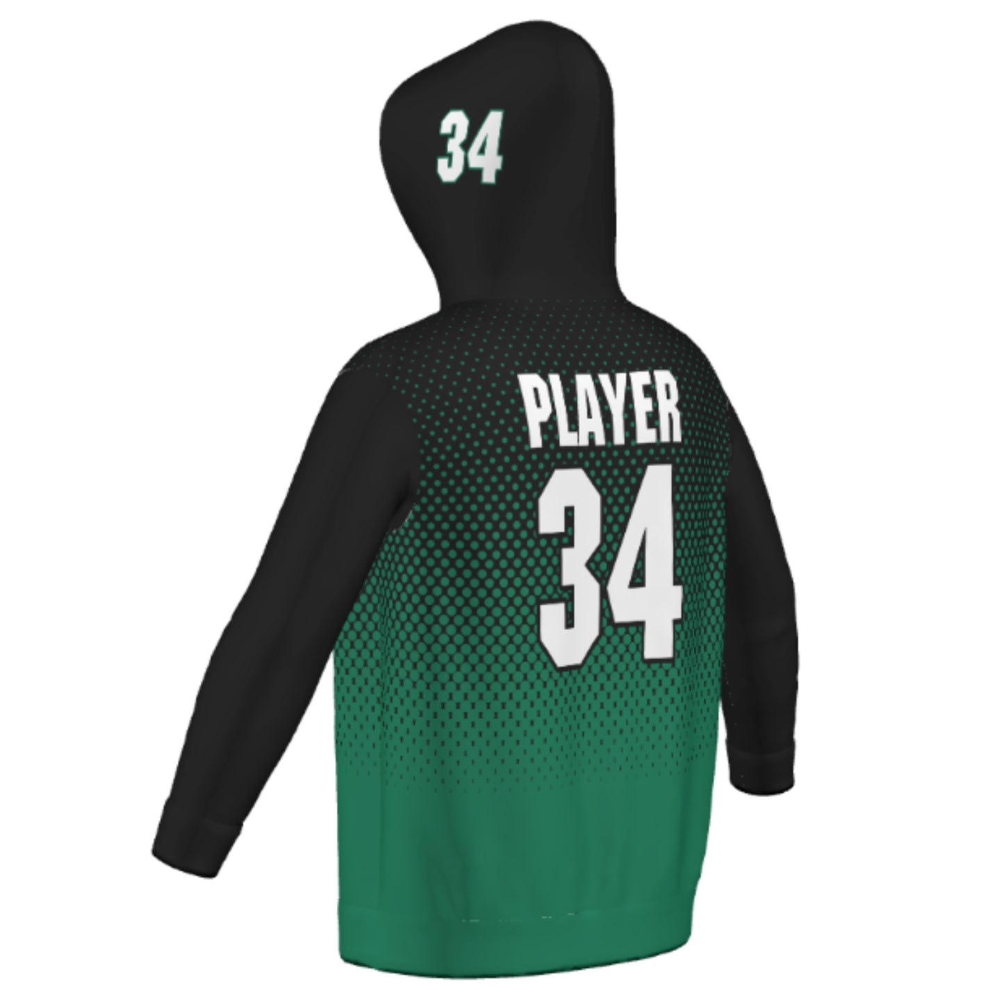 Dwight Football Sublimated Performance Poly Youth Hoodie - Dot