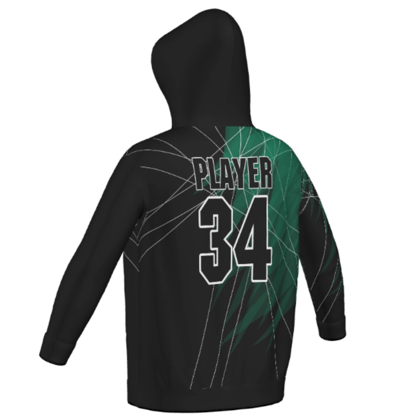 Dwight Football Sublimated Performance Poly Adult Hoodie - Splinter