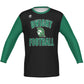 Dwight Football Sublimated "Cotton Feel" Poly Adult Long Sleeve - Solid