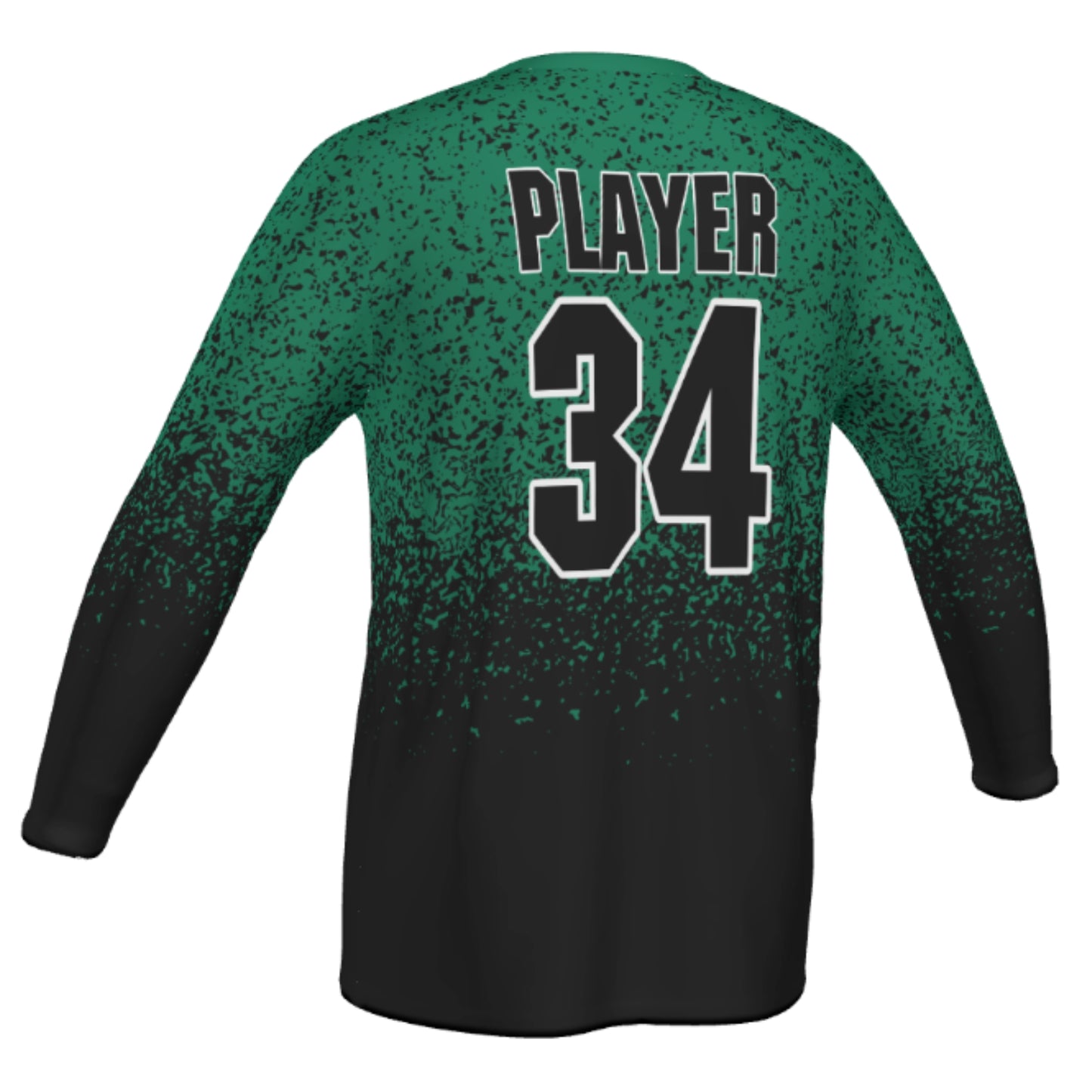 Dwight Football Sublimated "Cotton Feel" Poly Adult Long Sleeve - Speck