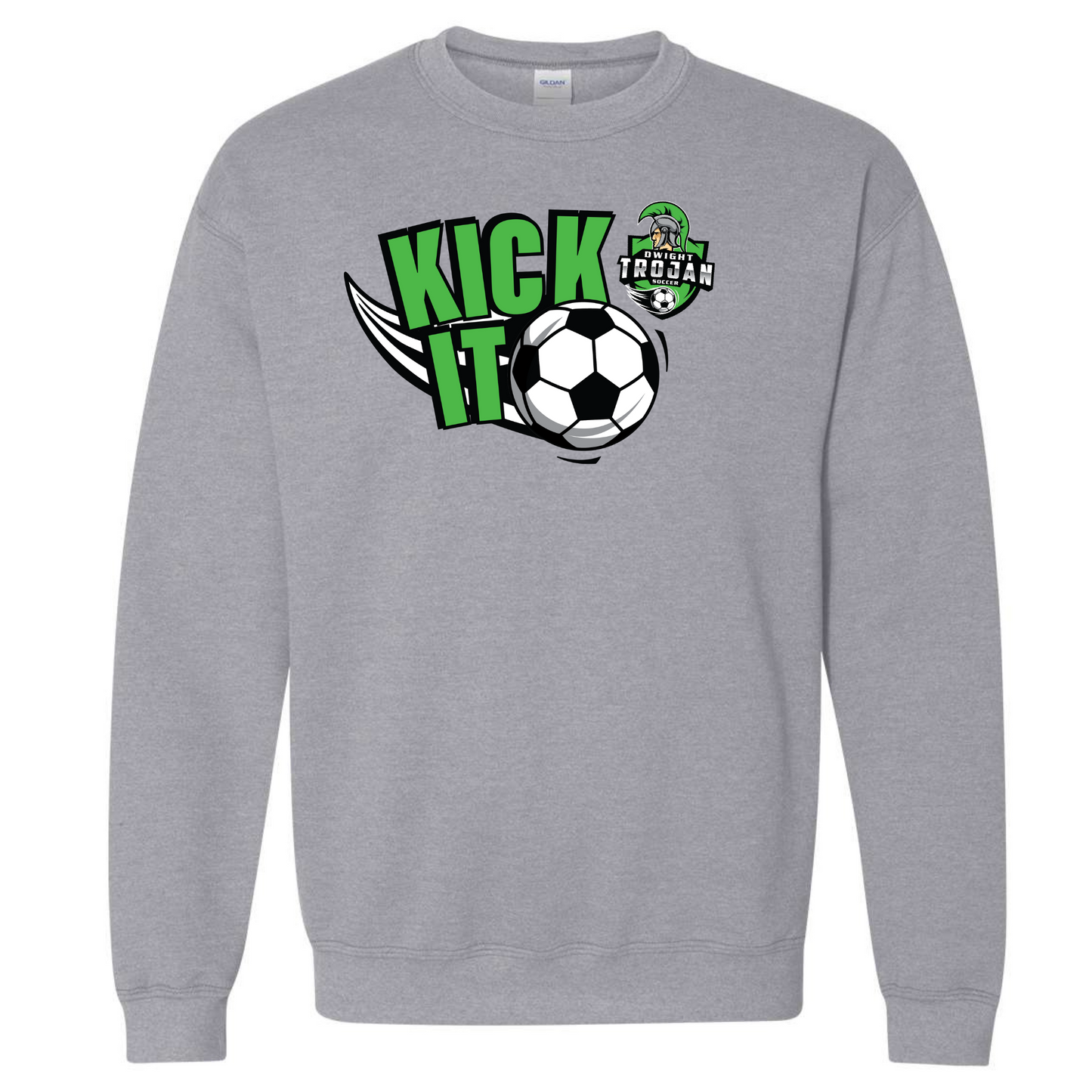 Kick It -  Gildan Crewneck Sweatshirt
