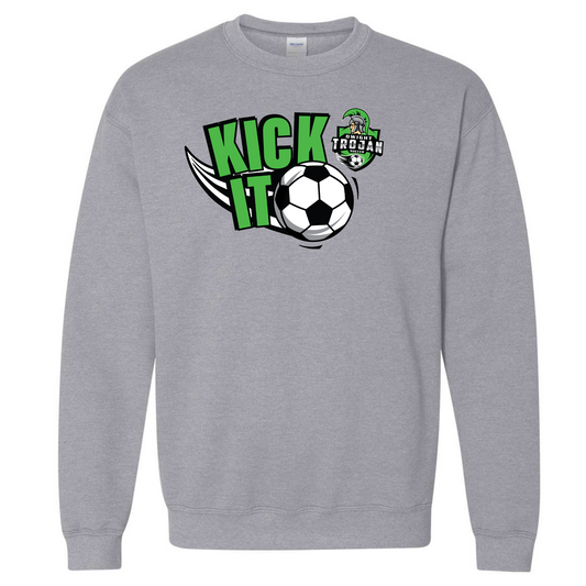 Kick It -  Gildan Youth Crewneck Sweatshirt