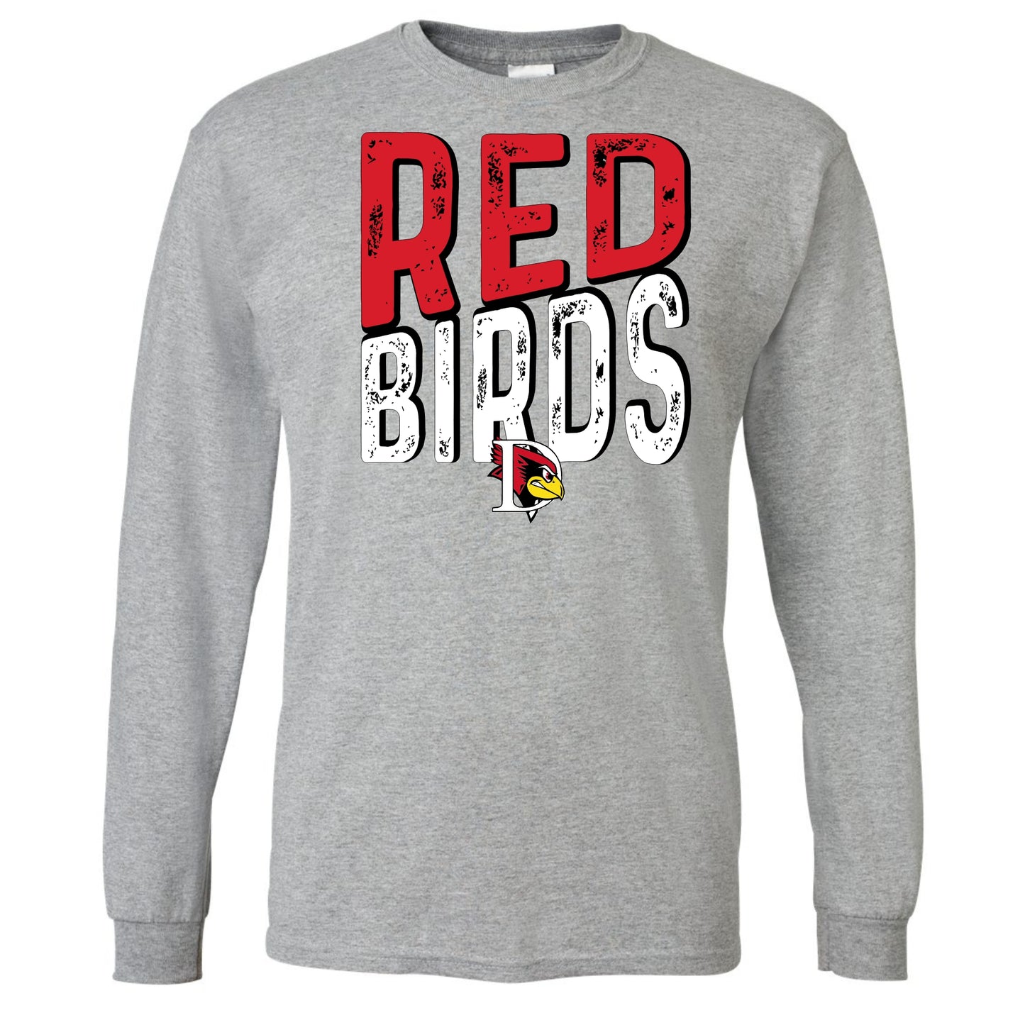 Redbirds Gildan Youth Long Sleeve Tee