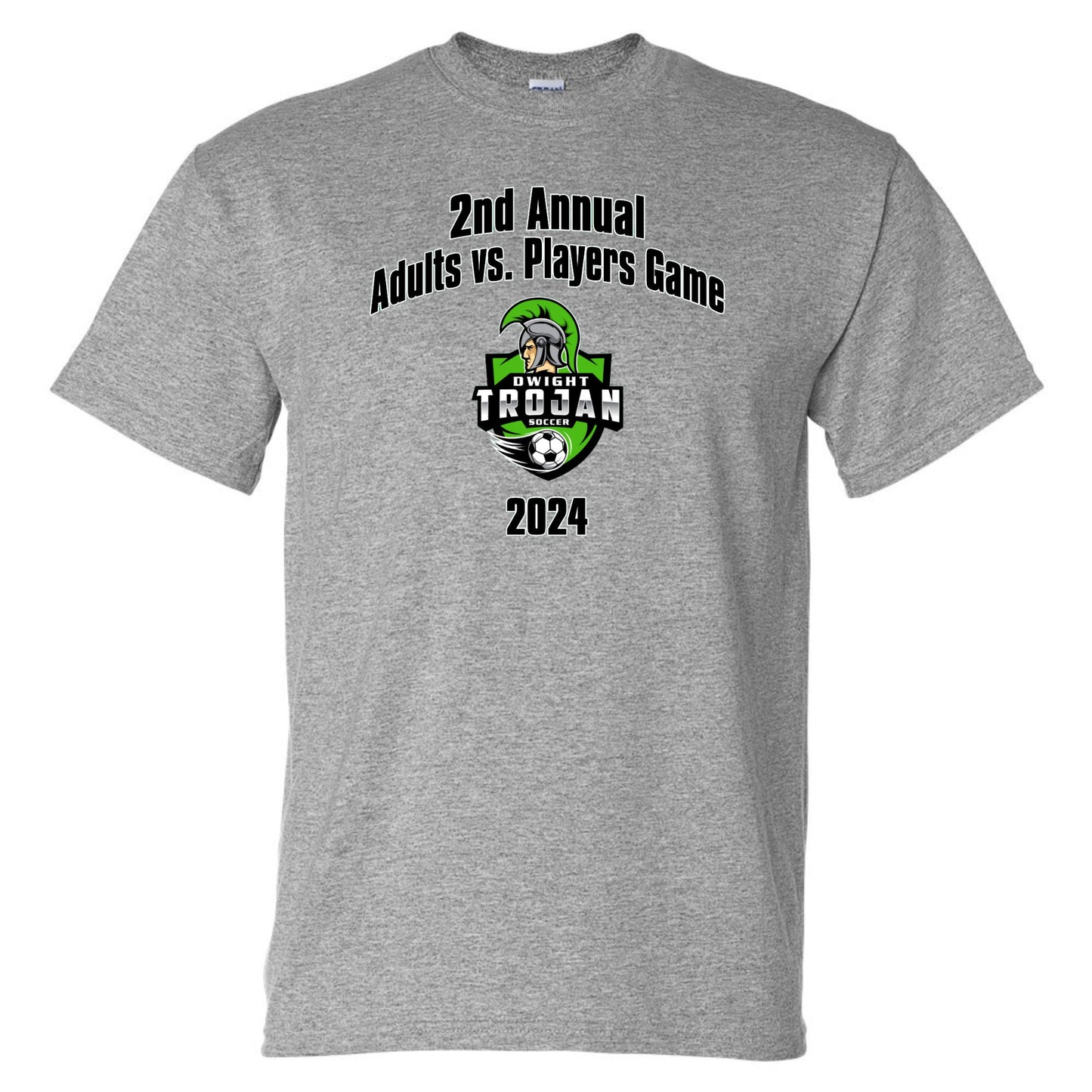 Grey Adult Shirt - Adult vs. Player Game 2024