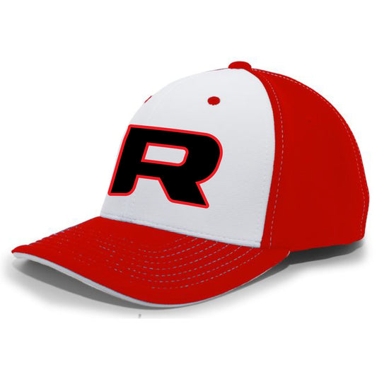 M2 Performance Fitted Hat - Red/White