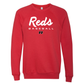 Reds Script Bella+Canvas Raglan Crewneck Sweatshirt