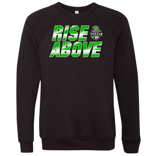 Rise Above -  Bella+Canvas Raglan Crewneck Sweatshirt