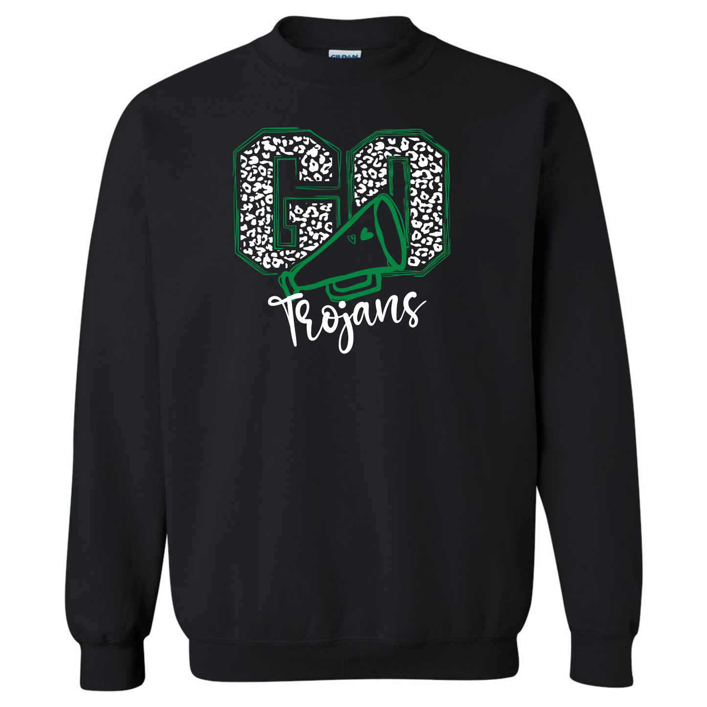 Go Trojans Cheer Gildan Crewneck Sweatshirt