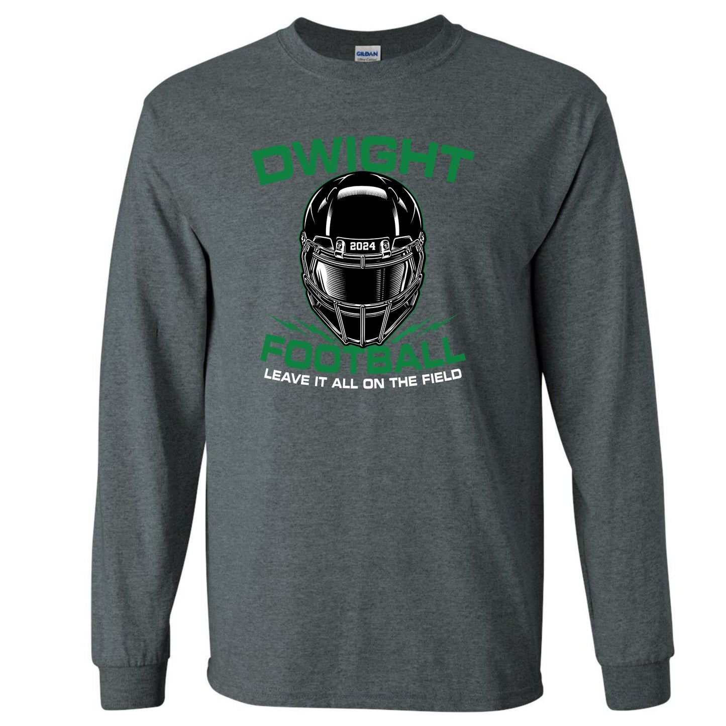 Dwight Football Gildan Youth Long Sleeve Tee