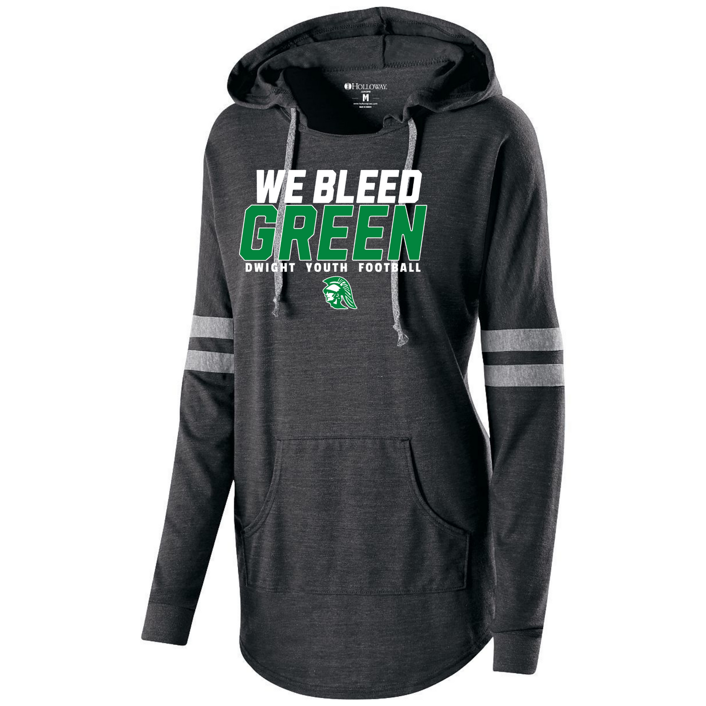 We Bleed Green Ladies Holloway Low Key Hoodie